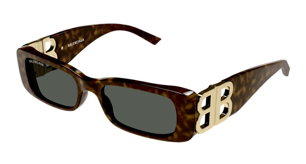 BALENCIAGA-BB0096/S 002 HAVANA/ ORO(VERDE 51*18, Havana, hi-res 0