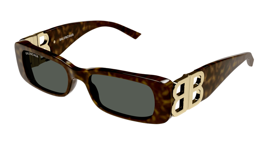 BALENCIAGA-BB0096/S 002 HAVANA/ ORO(VERDE 51*18, Havana, hi-res image number 0