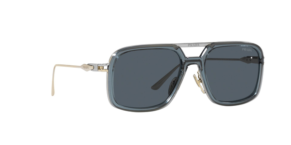 PRADA-57ZS/S 19F09T TRANSPARENT GRAPHITE(DARK GREY 55*19, Gris, hi-res 3