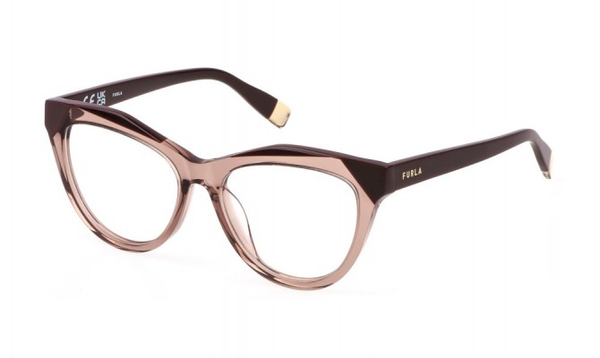 FURLA-766V/G 0805 MARRON CHIARO TRASPARENTE LUCIDO 52*16, , hi-res 0