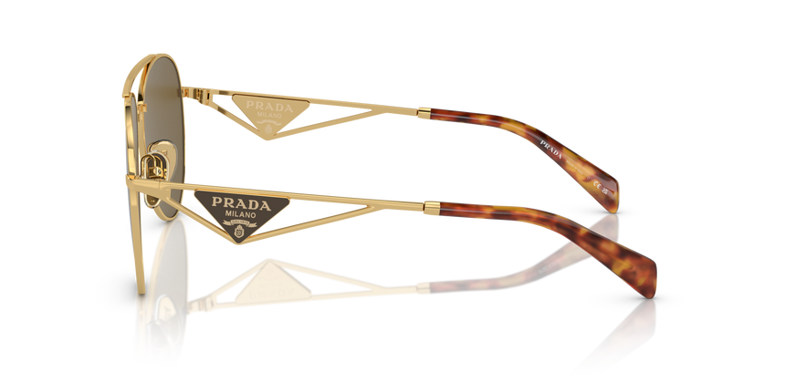 PRADA-73ZS/S 5AK01T GOLD DARK BROWN 58*14, , hi-res image number 2