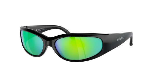 ARNETTE-4302 2949F2 BLACK RECYCLED/GREEN MIRROR GREEN 62*16, Negro, hi-res 0