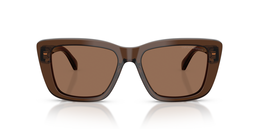 EMPORIO-4246U/S 625173 SHINY TRANSPARENT BROWN(DARK BROWN 54*17, , hi-res image number 1