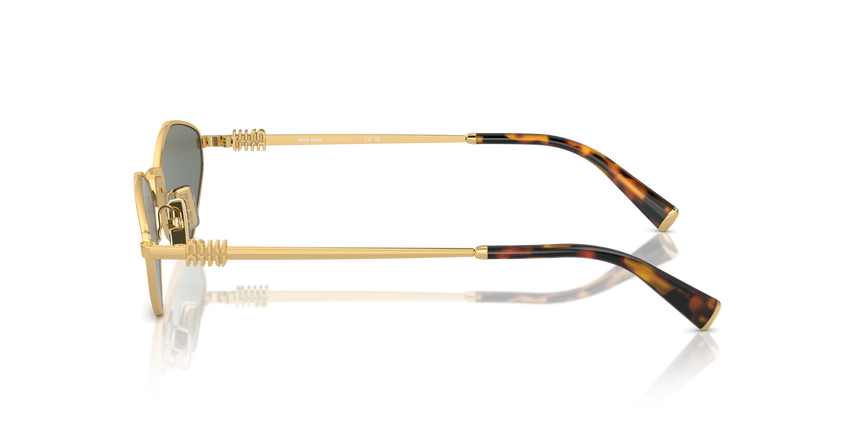 MIUMIU- 56ZS/S 5AK04M GOLD(GREEN MIRROR INTERNAL SILVER 56*17, Dorado, hi-res image number 2