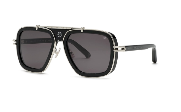 philipp-plein-spp109m/s 0700*3 shiny black(smoke 57*19