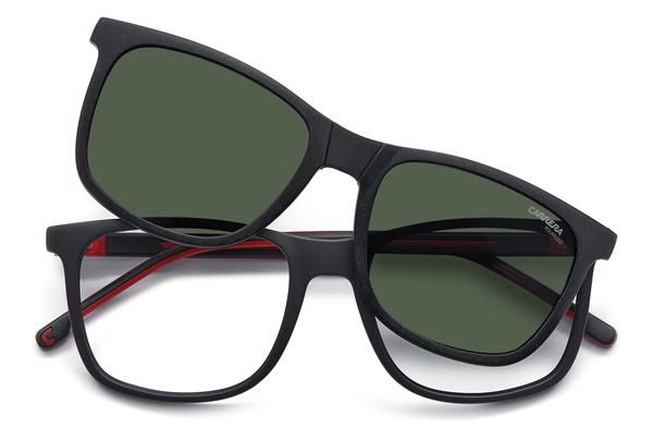 carrera-8918/c/g ( + clip) blx*uc matte black red(green polarized 54*18