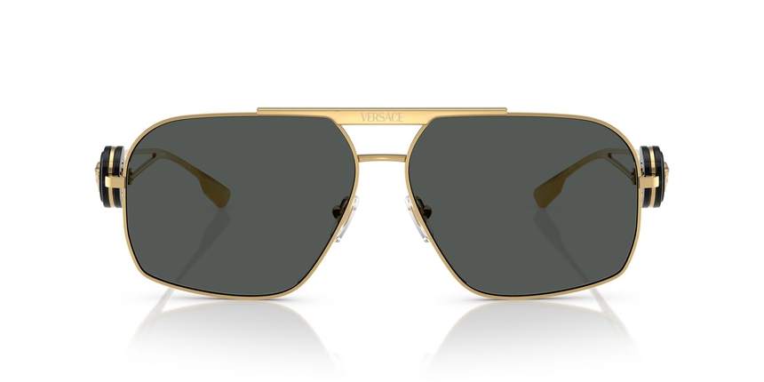 VERSACE-2269/S 100287 GOLD(DARK GREY 62*13, , hi-res image number 1