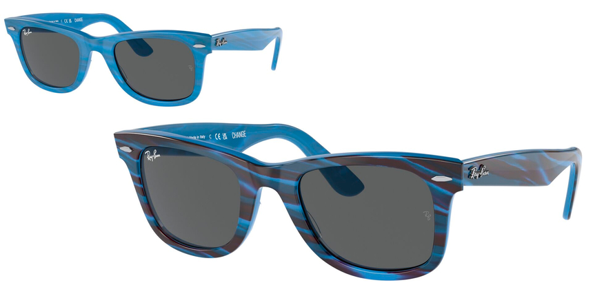 RB-2140 1409B1*3N PHOTO STRIPED BLUE (DARK GREY change collection 50*22, Photo azul a rayas, hi-res image number 0