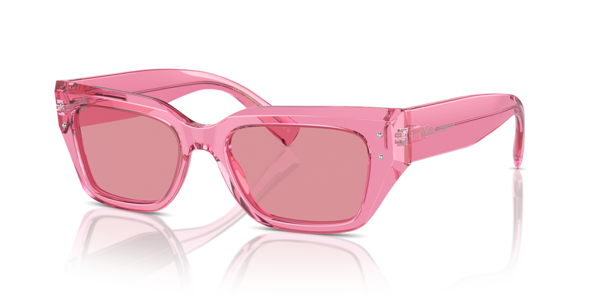 GABBANA-4462/S 314830 TRANSPARENT PINK(PINK MIRROR INTERNAL SILVER 52*18, Rosa transparente, hi-res image number 0