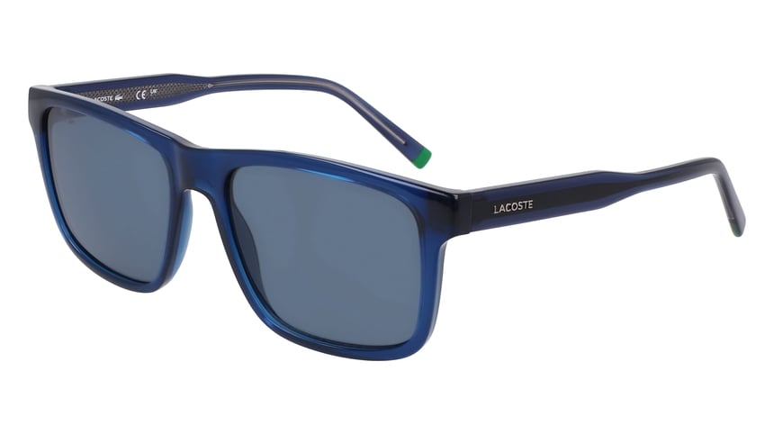 LACOSTE-L6025S/S 410 TRANSPARENT BLUE 56*17, Azul transparente, hi-res image number 0