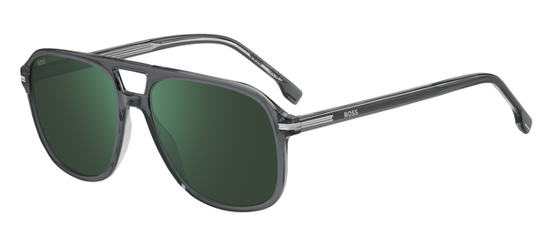 BOSS-1751/S CBL*MT GREY CRYSTAL(GREEN MIRROR 57*16, Gris | Transparente, hi-res 0