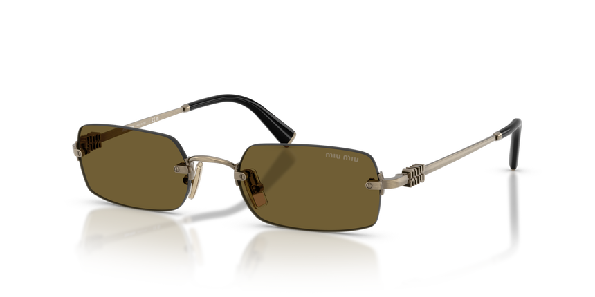 MIUMIU-B50S/S 26C09Z OLD GOLD(DARK BROWN 50*20, Plata, hi-res image number 0