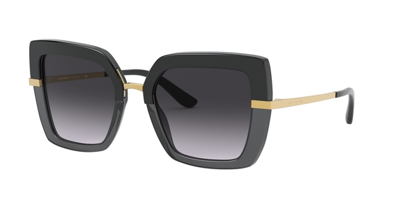 GABBANA-4373/S 32468G TOP BLACK ON TRANSPARENT BLACK(GREY GRADIEN 52*21, Negro, hi-res 0