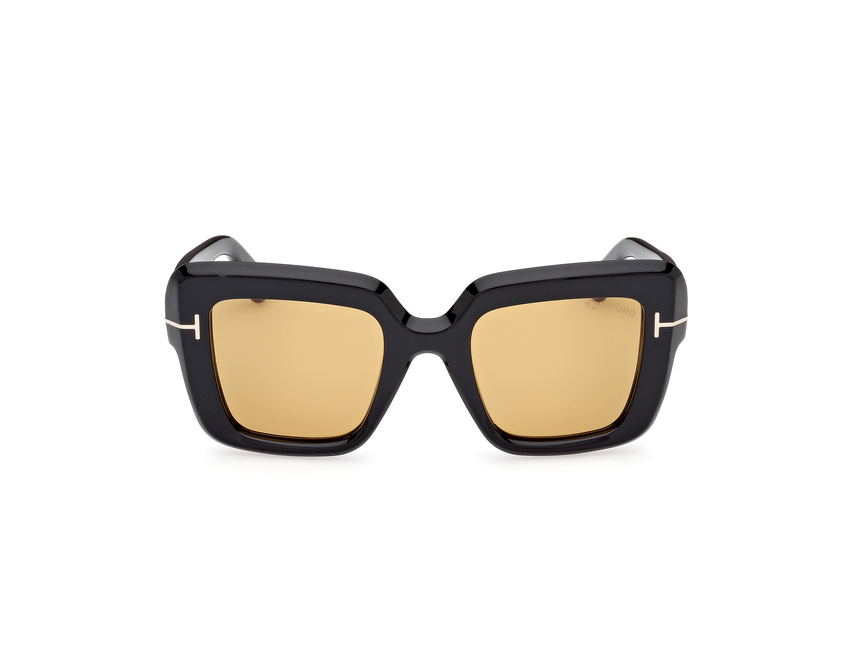TOMFORD-1157/S 01E*2 shiny black (orange 50*23, Negro, hi-res image number 1