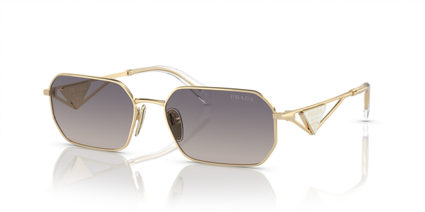 PRADA-A51S/S ZVN30C PALE GOLD (GRAD BLUE MIRROR INT SILVER) 58*17, Oro pálido, hi-res 0