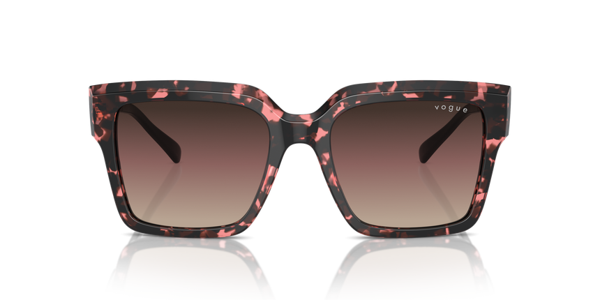 VOGUE-5553/S 3148E2 RED TORTOISE(BROWN GRAD PURPLE GRAD BLACK 54*19, Rojo havana, hi-res image number 1