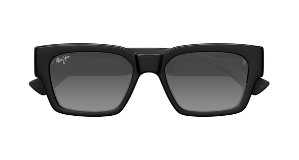maui-jim-kenui/s gs642-14 shiny black (light grey 53*18
