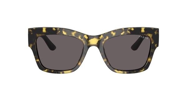 VOGUE-5524/S 309187 YELLOW TORTOISE(BLACK SMOKE 54*20, Negro | Amarillo, hi-res 1