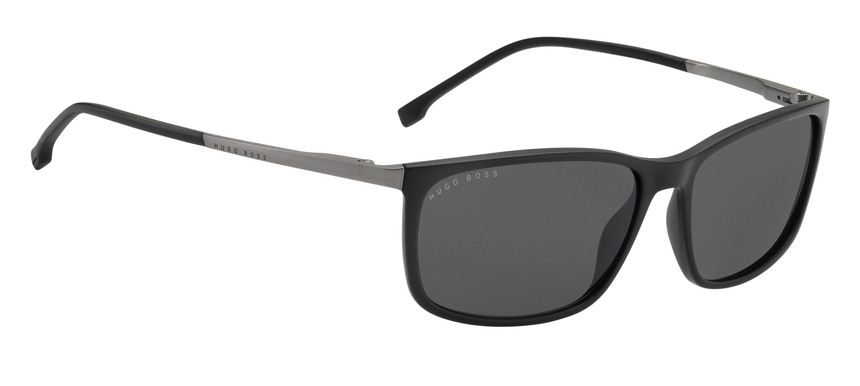 BOSS-1248/S/IT/S 003*IR MTTBLACK(GREY 60*16, Negro, hi-res image number 1