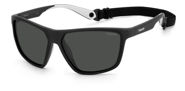 POLAROID-7040/S 08A*M9 BLACK GREY(GREY POLARIZED (they float+goma elastica 59*14, Negro, hi-res 0