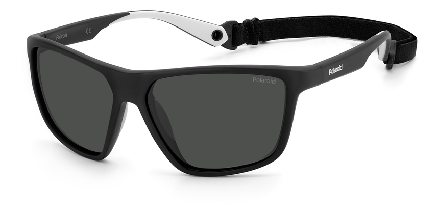 POLAROID-7040/S 08A*M9 BLACK GREY(GREY POLARIZED (they float+goma elastica 59*14, Negro, hi-res image number 0