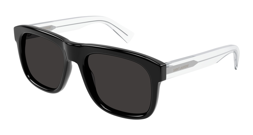SAINT-LAURENT-SL558/S 001 BLACK/CRYSTAL(BLACK 57*19, Negro, hi-res image number 0