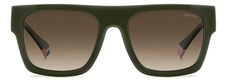 POLAROID-6224/S/X/S 1ED*LA GREEN(BROWN SHADED POLARIZED 54*20, Verde, hi-res image number 1