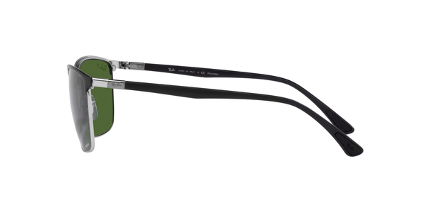 RB-3686 9144P1 BLACK ON SILVER(POLAR DARK GREEN 57*19, Negro, hi-res 2
