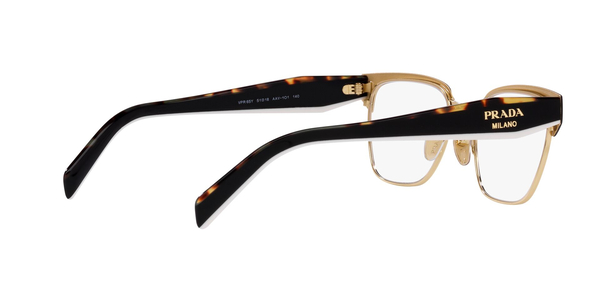 PRADA-65YV/G AAV1O1 BLACK/PALE GOLD 53*18, Negro, hi-res 4