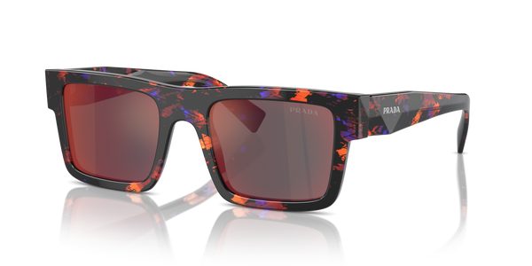 PRADA-19WS/S 06V-40E JASPE ROJO LILA NEGRO 52*21, Abstracto naranja, hi-res 0