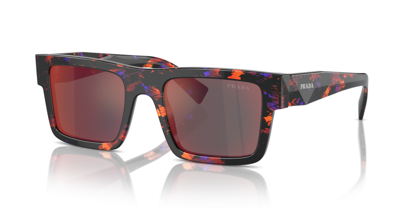 PRADA-19WS/S 06V-40E JASPE ROJO LILA NEGRO 52*21, Abstracto naranja, hi-res image number 0