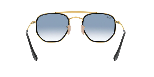 RB-3648M 91673F GOLD (CLEAR GRADIENT BLUE) 52*23, Dorado-Negro, hi-res 3