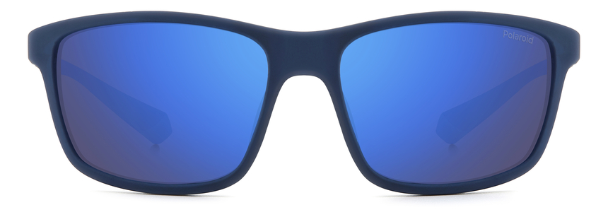 POLAROID-2153/S FLL*5X MATTE BLUE(BLUE MIRROR POLARIZED 58*16, Azul mate, hi-res image number 1