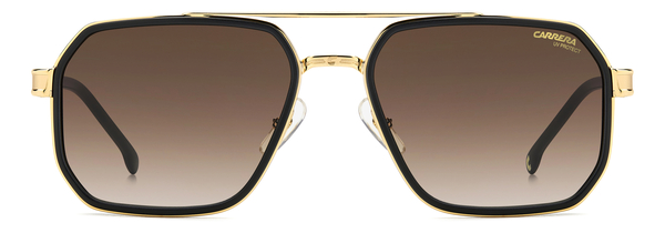 CARRERA-1069/S I46*86 MATTE BLACK GOLD(BLACK BROWN GREEN ANTIREFLEX 58*19, Negro | Dorado, hi-res 1