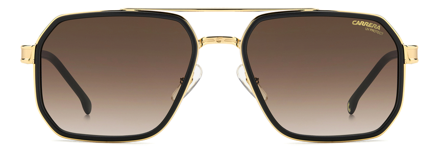 CARRERA-1069/S I46*86 MATTE BLACK GOLD(BLACK BROWN GREEN ANTIREFLEX 58*19, Negro | Dorado, hi-res image number 1