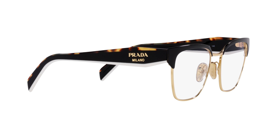 PRADA-65YV/G AAV1O1 BLACK/PALE GOLD 53*18, Negro, hi-res image number 3