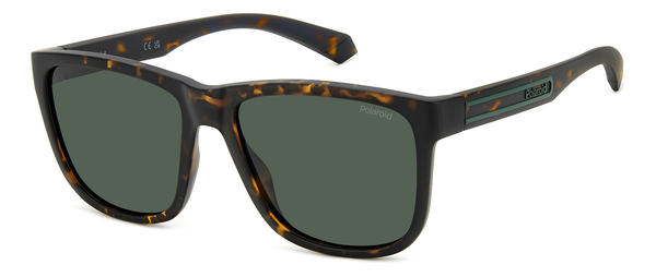 POLAROID-2155/S HGC*UC MATTE BROWN HAVANA(GREEN POLARIZED 57*17, Marrón mate | Havana, hi-res 0