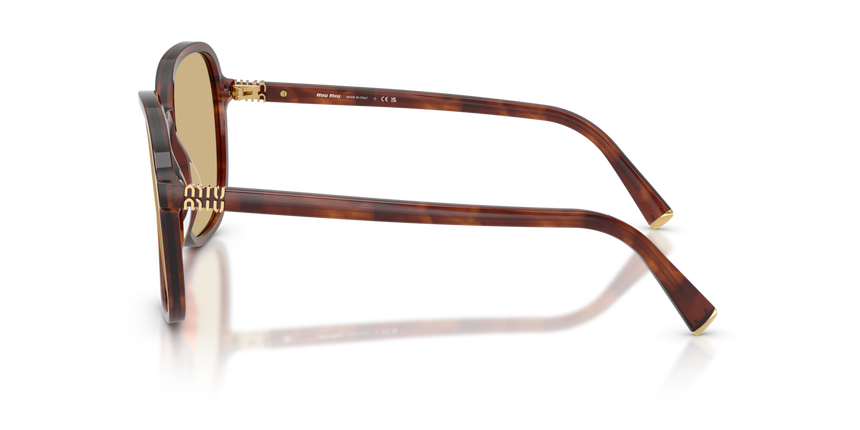 MIUMIU-B01S/S 26E10R STRIPED TOBACCO(YELLOW 58*18, , hi-res image number 2