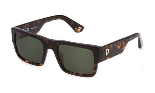 police-l12/s 0722 shiny dark havana(green 54*21