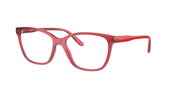 VOGUE-5518/G 3084  ROJA CRISTAL 51*16, Vermell transparent, hi-res 0