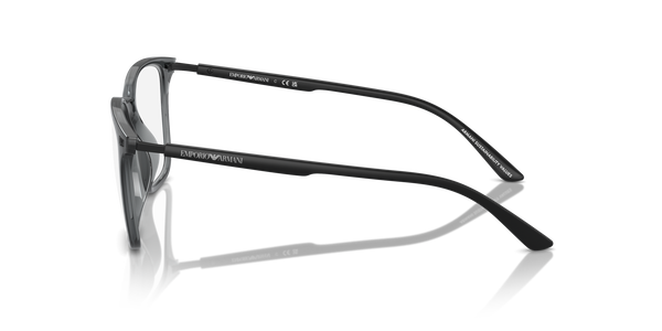 EMPORIO-3242U/G 6106 SHINY TRANSPARENT BLACK 54*19, Negro transparente, hi-res 2