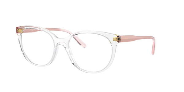 VOGUE-5552/G W745 TRANSPARENTE/ROSA PALO 51*17, Transparent, hi-res 0