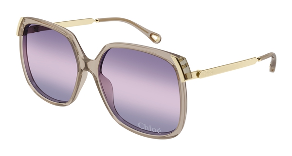CHLOE-0286S/S 004 BROWN-GOLD-VIOLET 60*15, Marrón | Dorado, hi-res 0