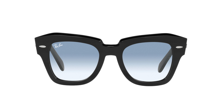 RB-2186 12943M BLACK ON TRASPARENT(BLUE GRADIENT GREY 49*20, Negro, hi-res image number 1
