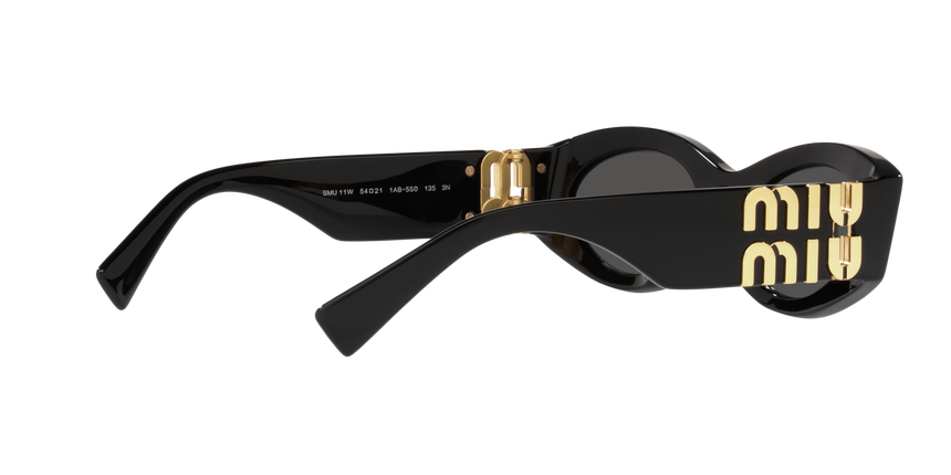 MIUMIU-11W/S 1AB5S0 NEGRA/NEGRA ORO 54*21, Negro, hi-res image number 7