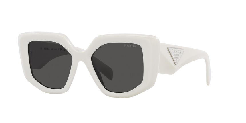 PRADA-14ZS/S 1425S0 TALC(DARK GREY 50*18, Blanco, hi-res image number 0