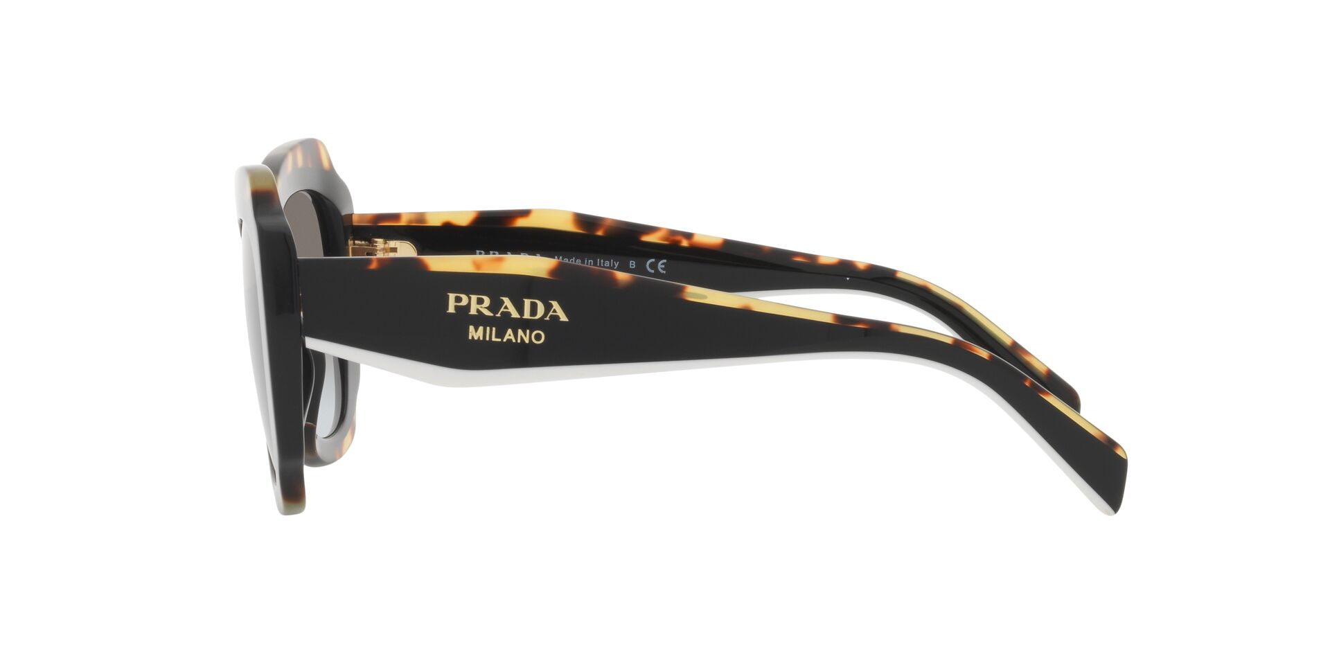 PRADA-16YS/S 01M0A7 BLACK(DARK GREY 52*19, Havana-Negro, hi-res image number 3