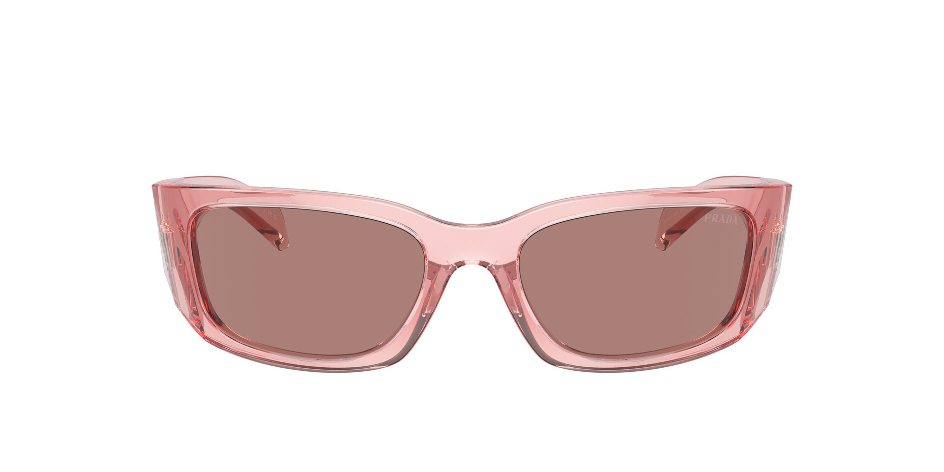 PRADA-A14S/S 19Q10D TRANSPARENT PEACH/LIGHT BROWN 60*18, Melocotón transparente, hi-res image number 1