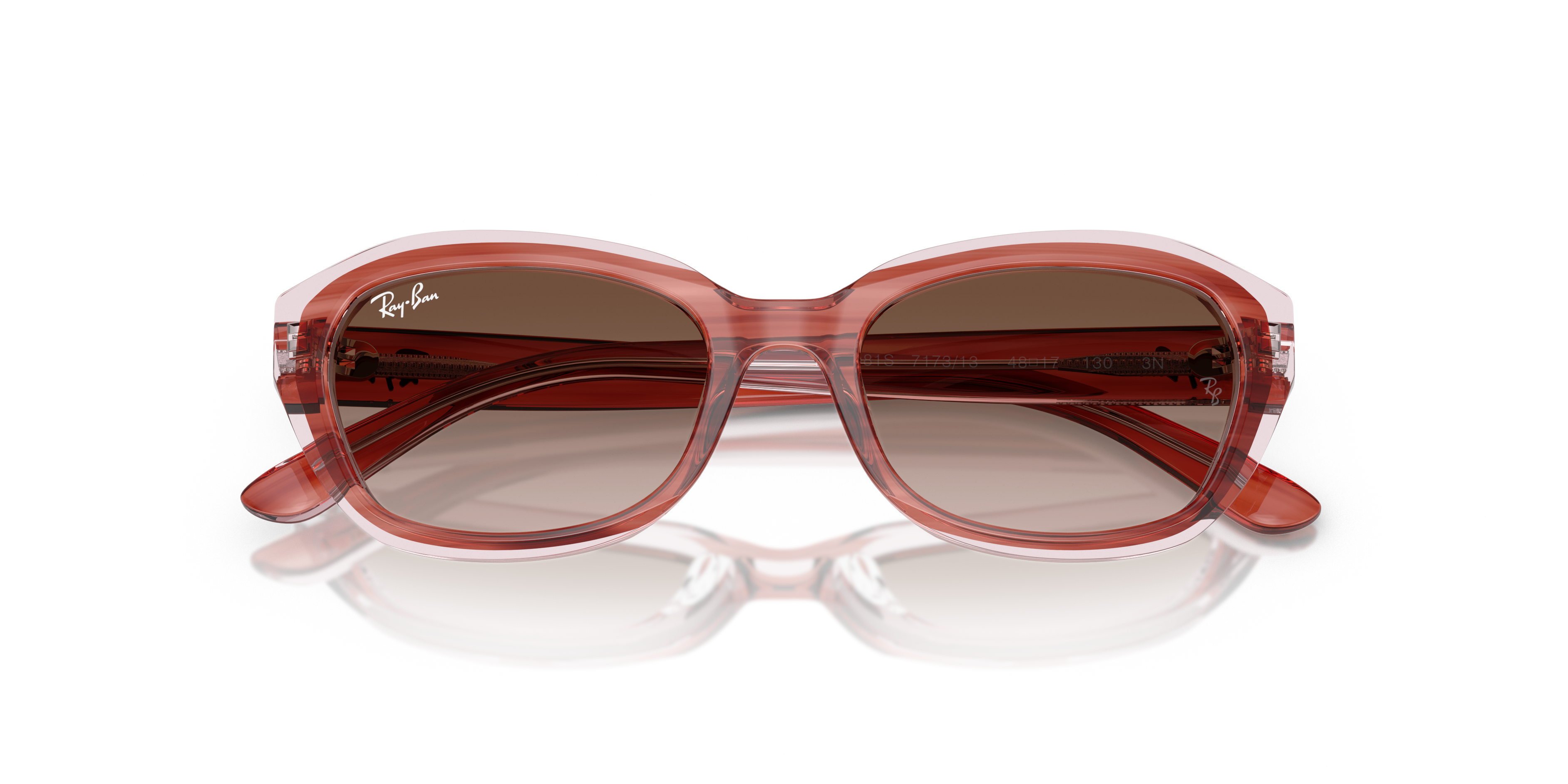 RJ-9081S 717313 STRIPED PINK ON TRANSP PINK(GRADIENT BROWN 48*17, Rosa a rayas | Rosa transparente, hi-res image number 4