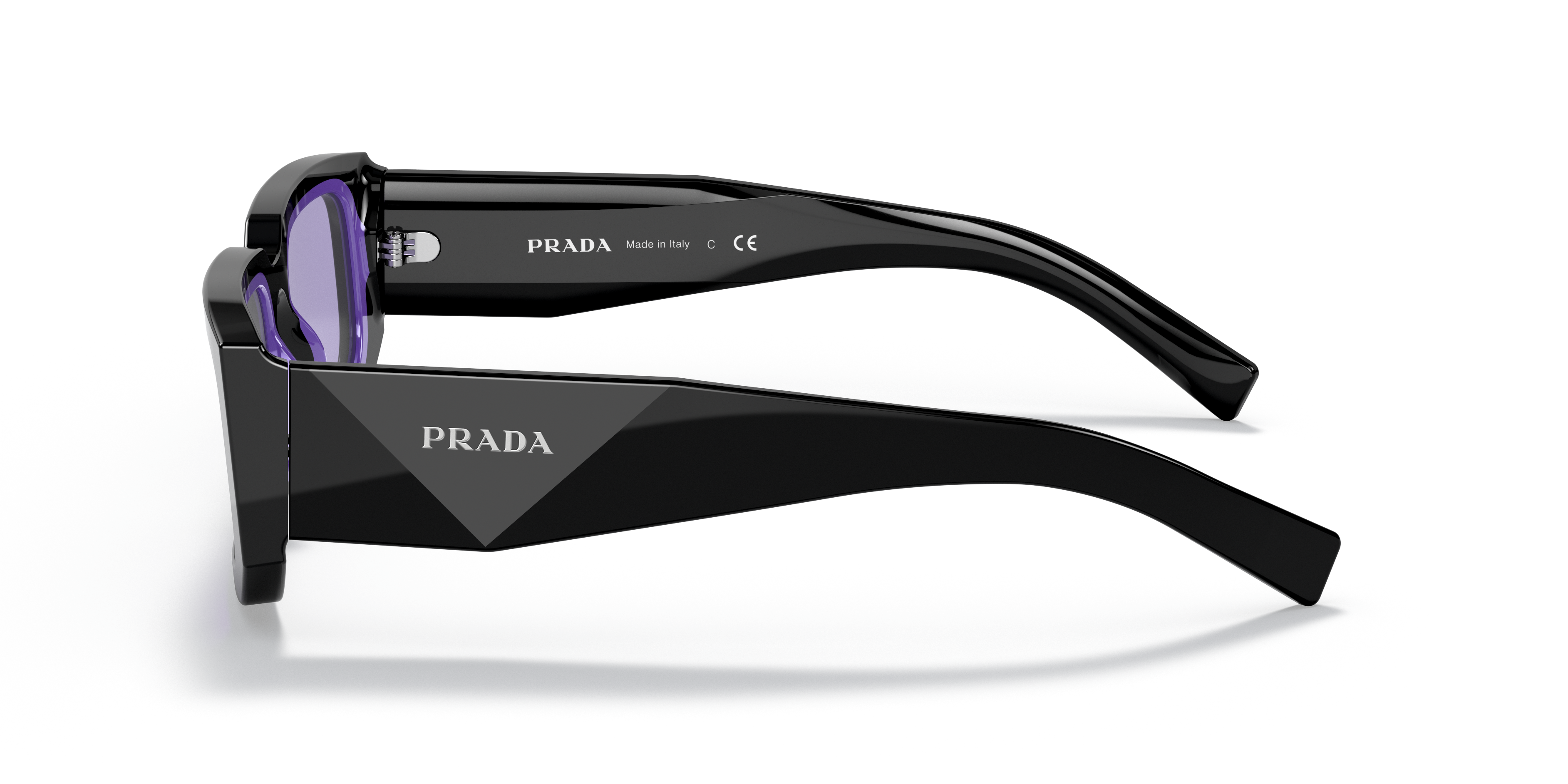 PRADA-06YS/S 02Z01O BLACK/BLUE VIOLET 53*21, Negro | Azul, hi-res image number 2